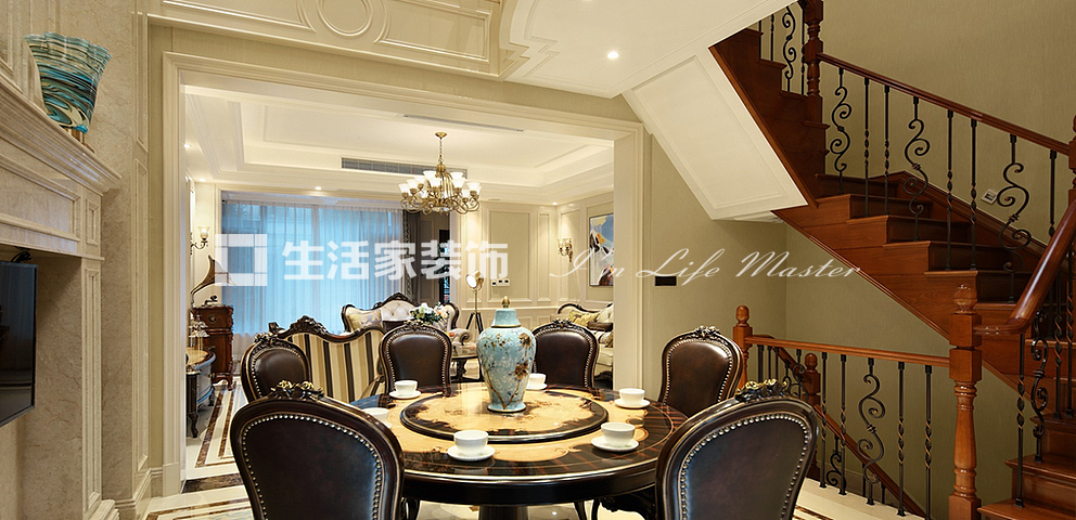 楼梯金科博翠碧蓝湾 189平 欧式风格