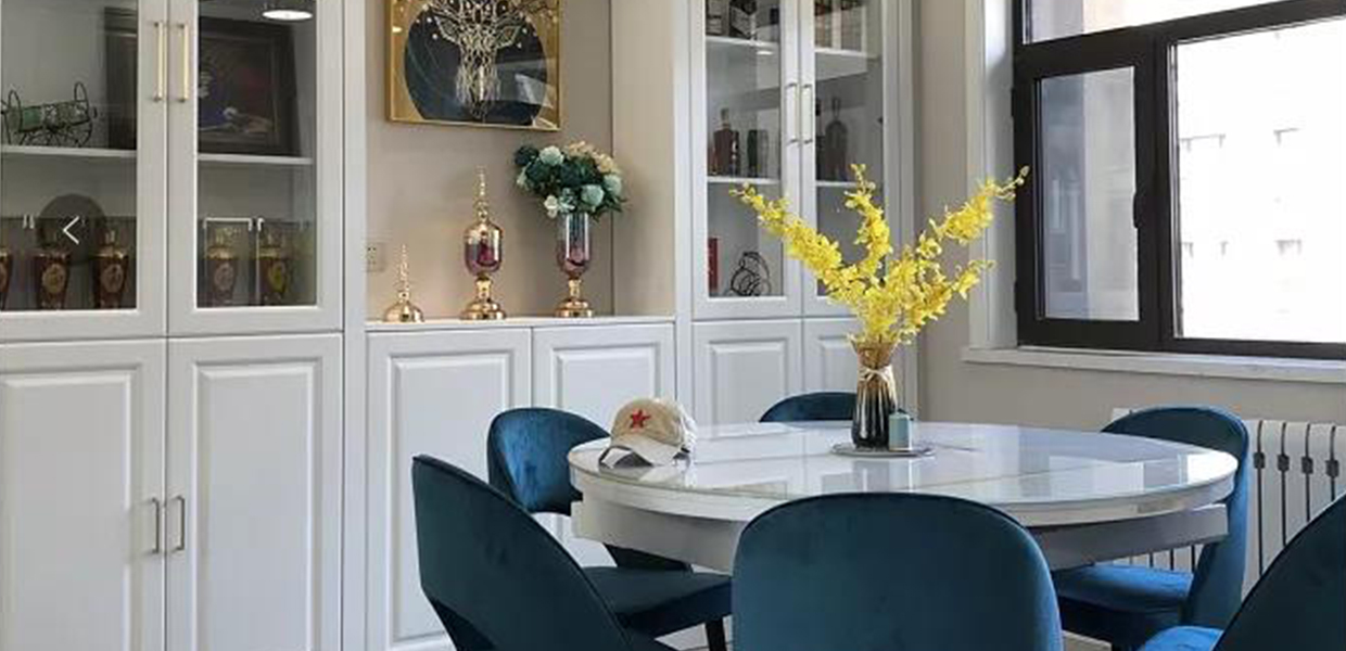 酒柜春月锦庐 155m² 美式轻奢风格