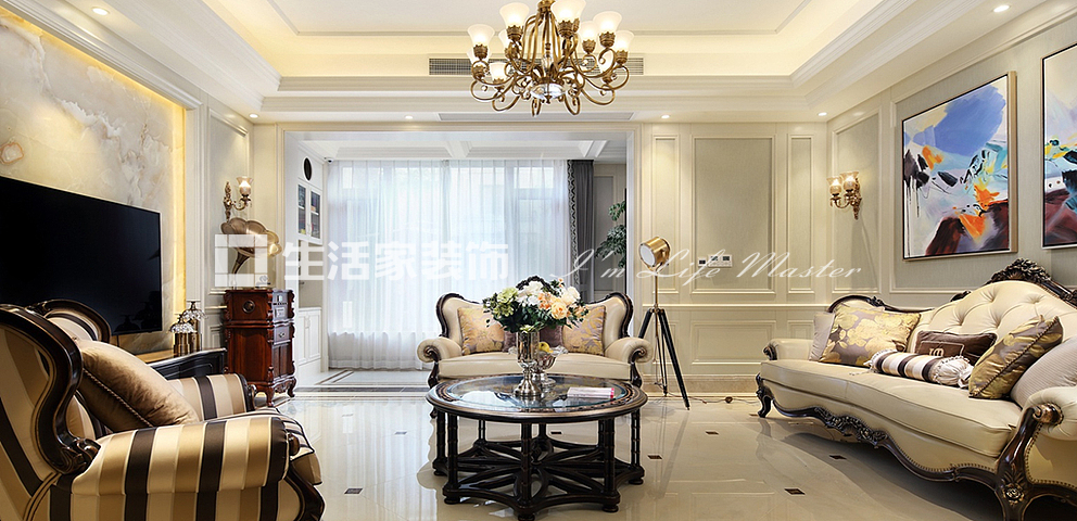 飘窗金科博翠碧蓝湾 189平 欧式风格