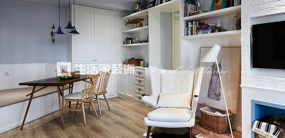 储物柜融信澜庭启杭 68m² 北欧混搭风格