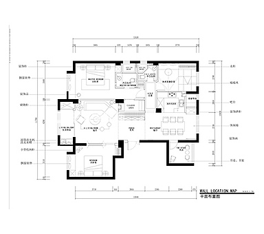 户型图南池公馆 125m² 现代风格