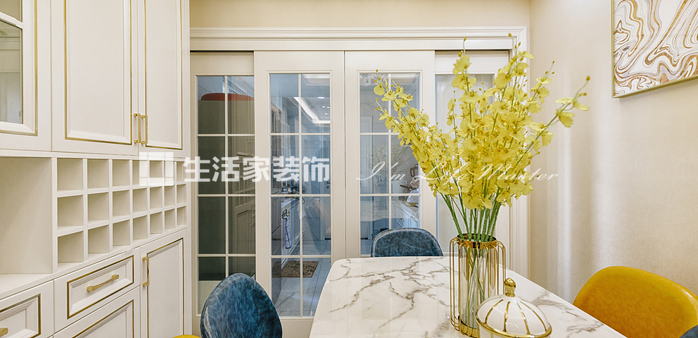 酒柜万科樟宜翠湾 125m² 现代轻奢