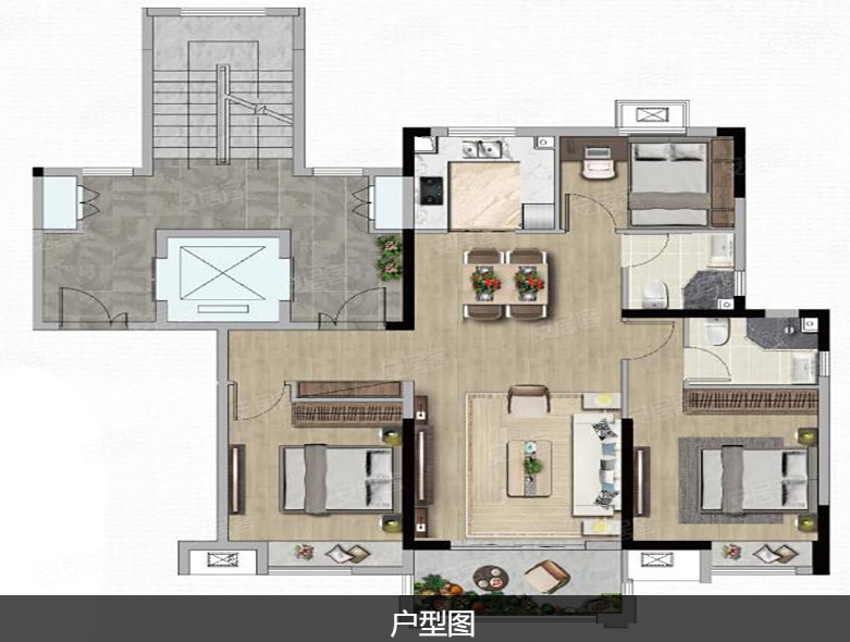 户型图现代风格