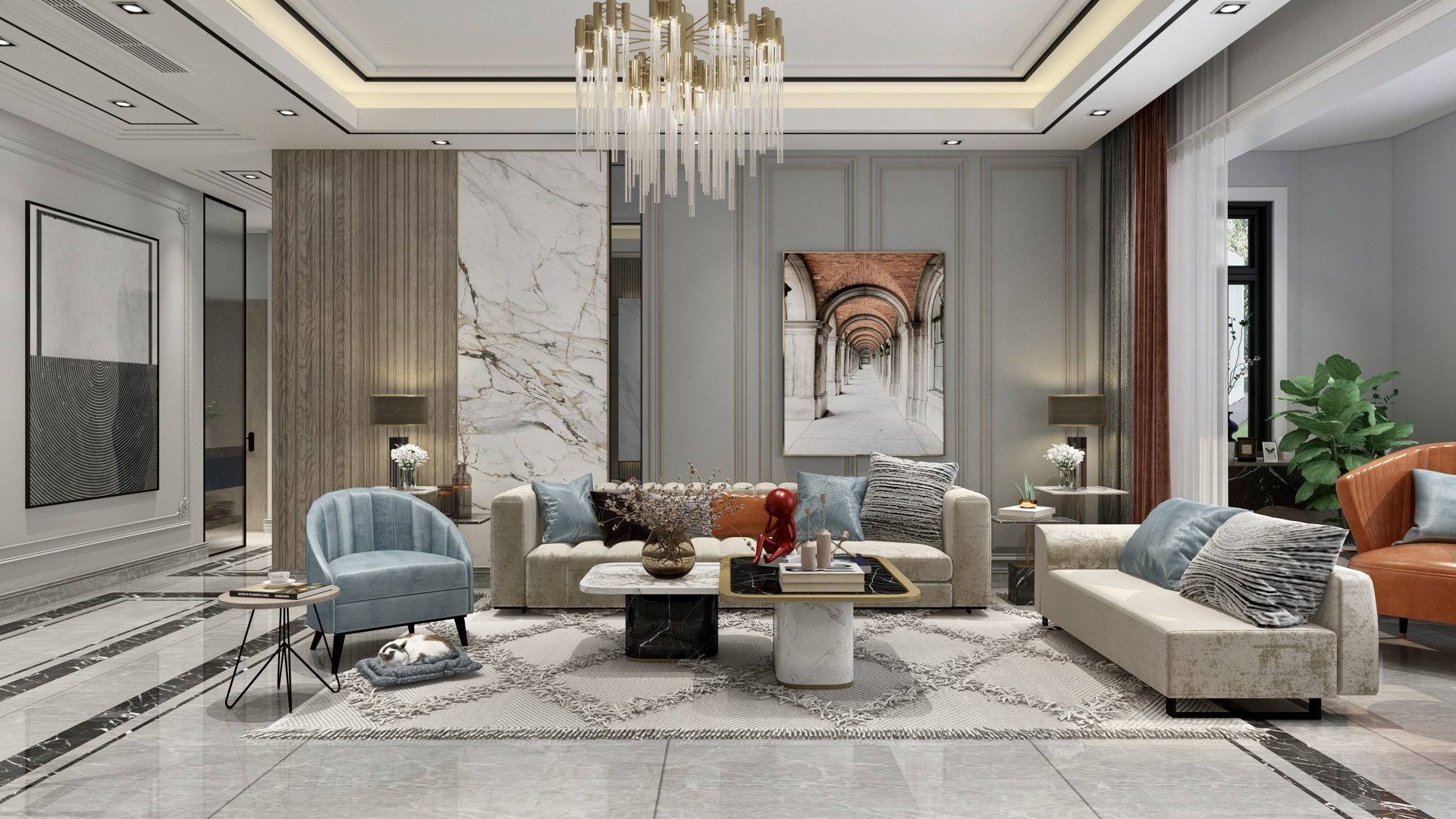 贝肯山+157平米+美式轻奢