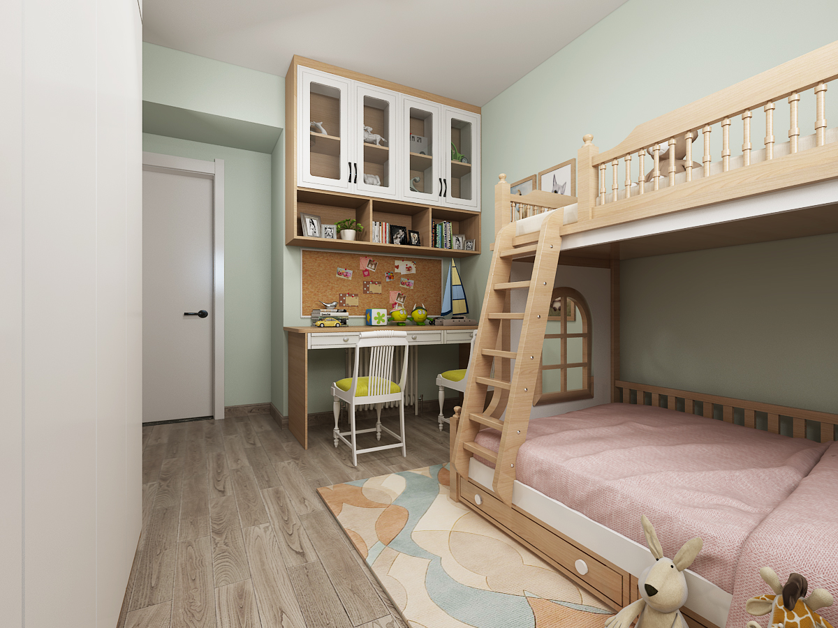 儿童房新房装修      北欧风格