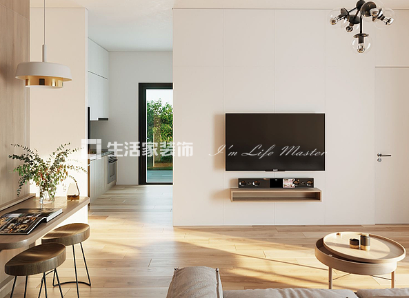 吊顶新榕金城湾 70m² 现代简约风格