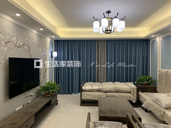 吊顶新中式风格实景案例