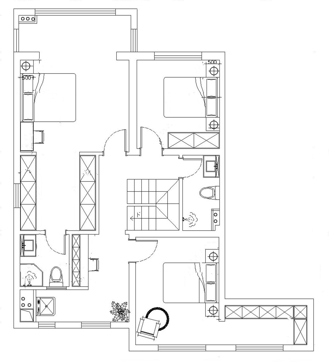 户型图白麓城 156㎡ 现代轻奢 生活家家居