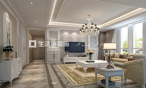 飘窗万科桂语东方 162㎡ 新中式风格