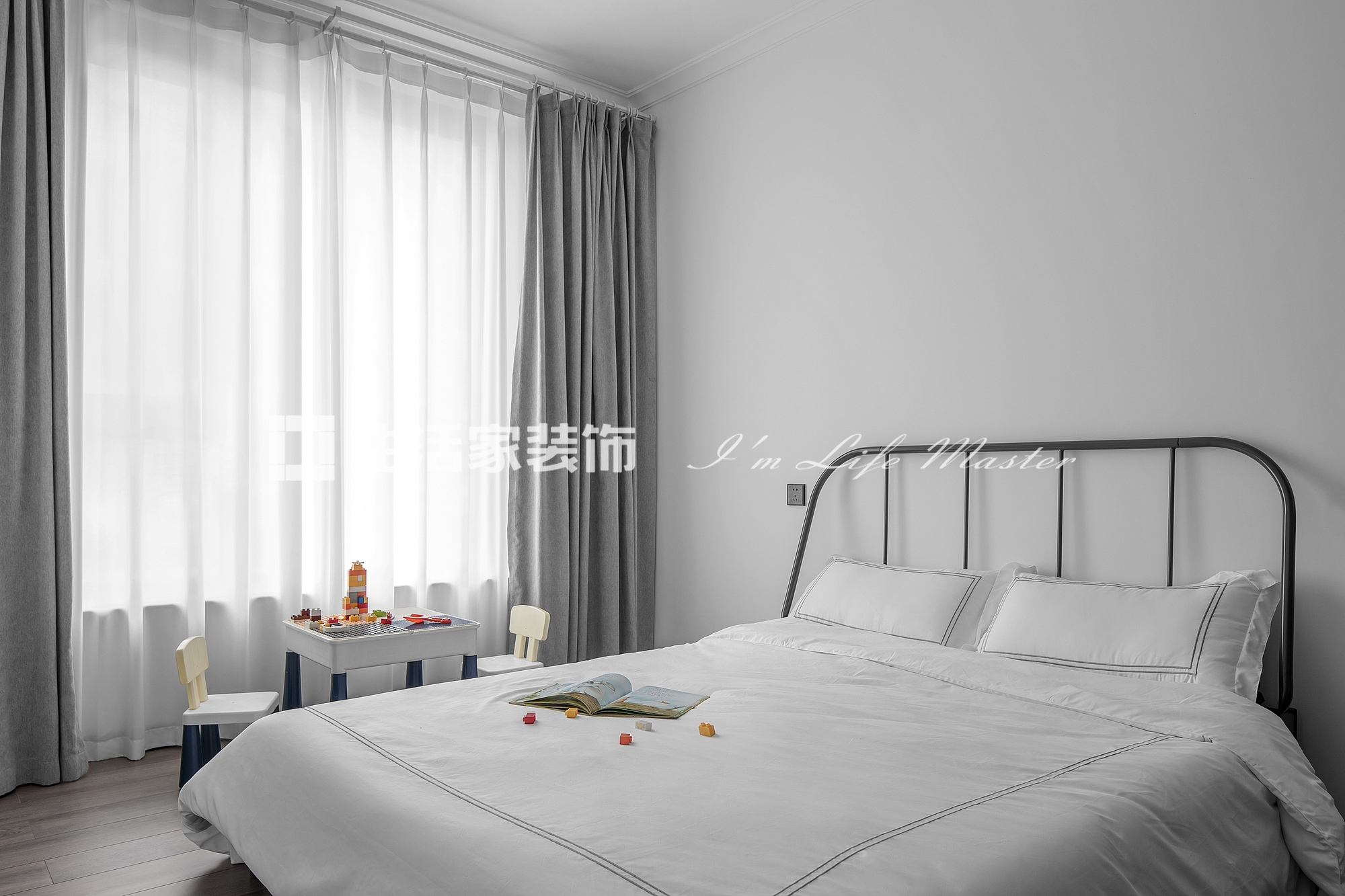 飘窗滨江碧桂园卧城印象 89㎡ 现代简约风格