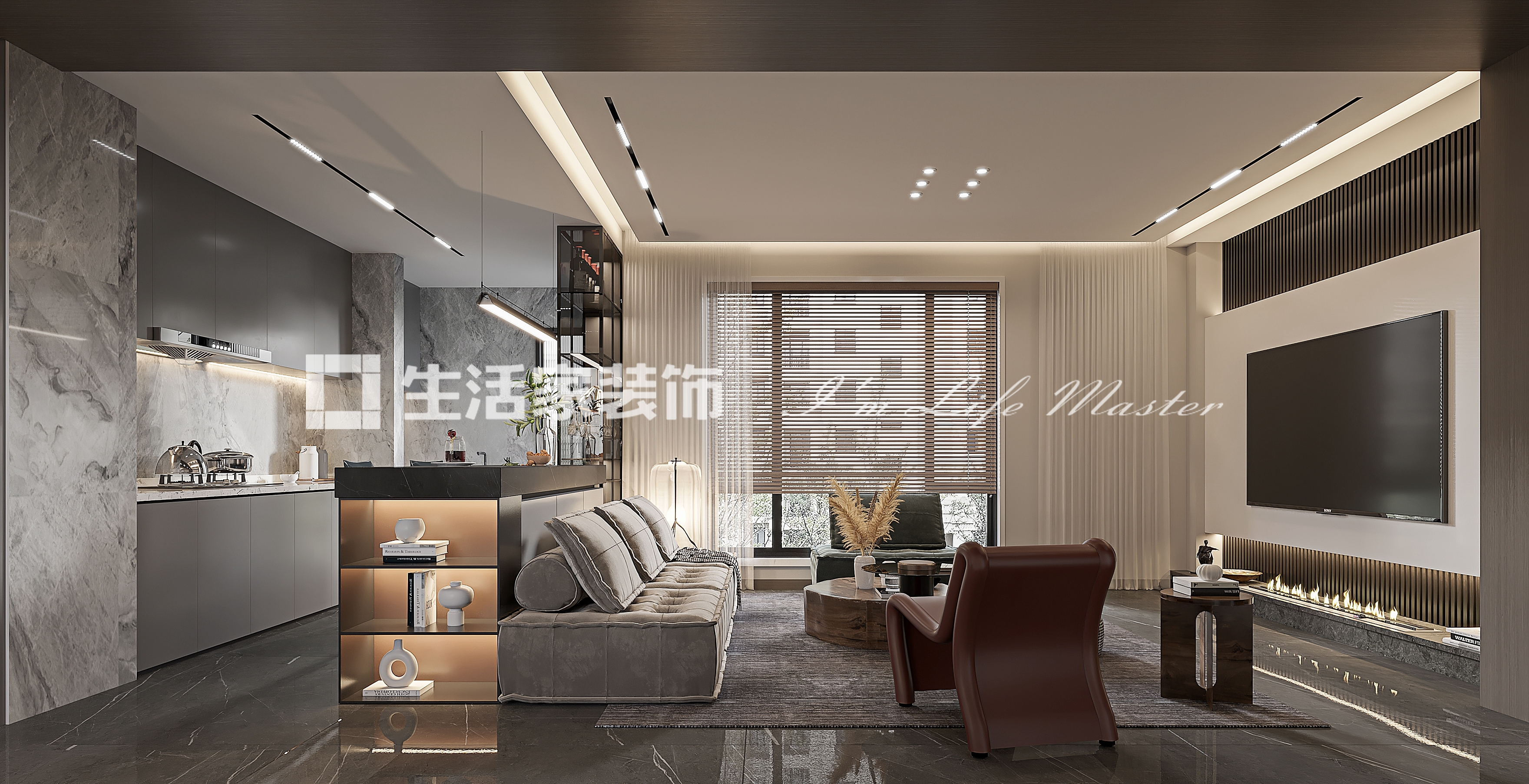 吊顶会展城-127㎡-现代风格