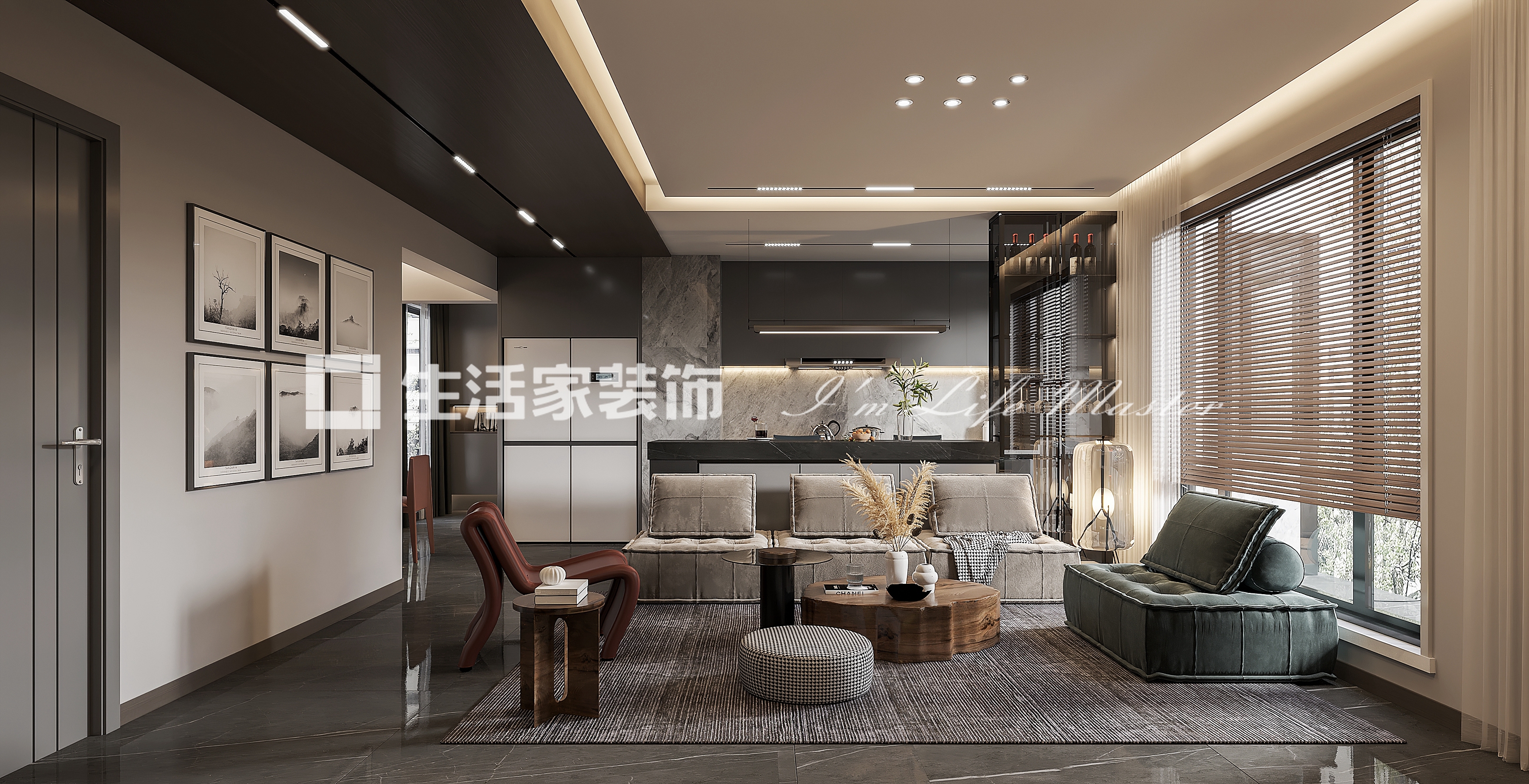 壁炉会展城-127㎡-现代风格