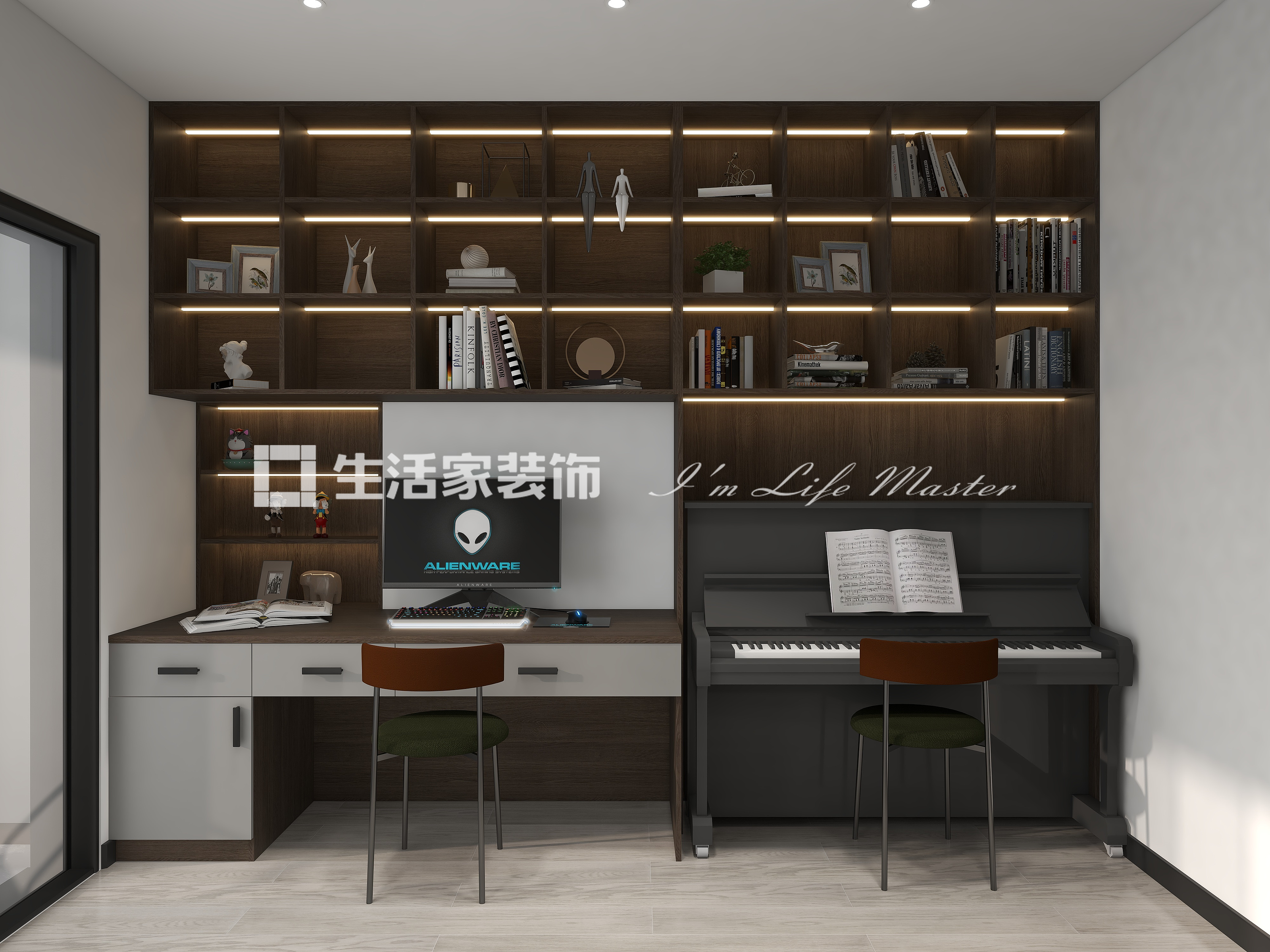 吊顶阅山湖云著-145㎡-现代轻奢风格