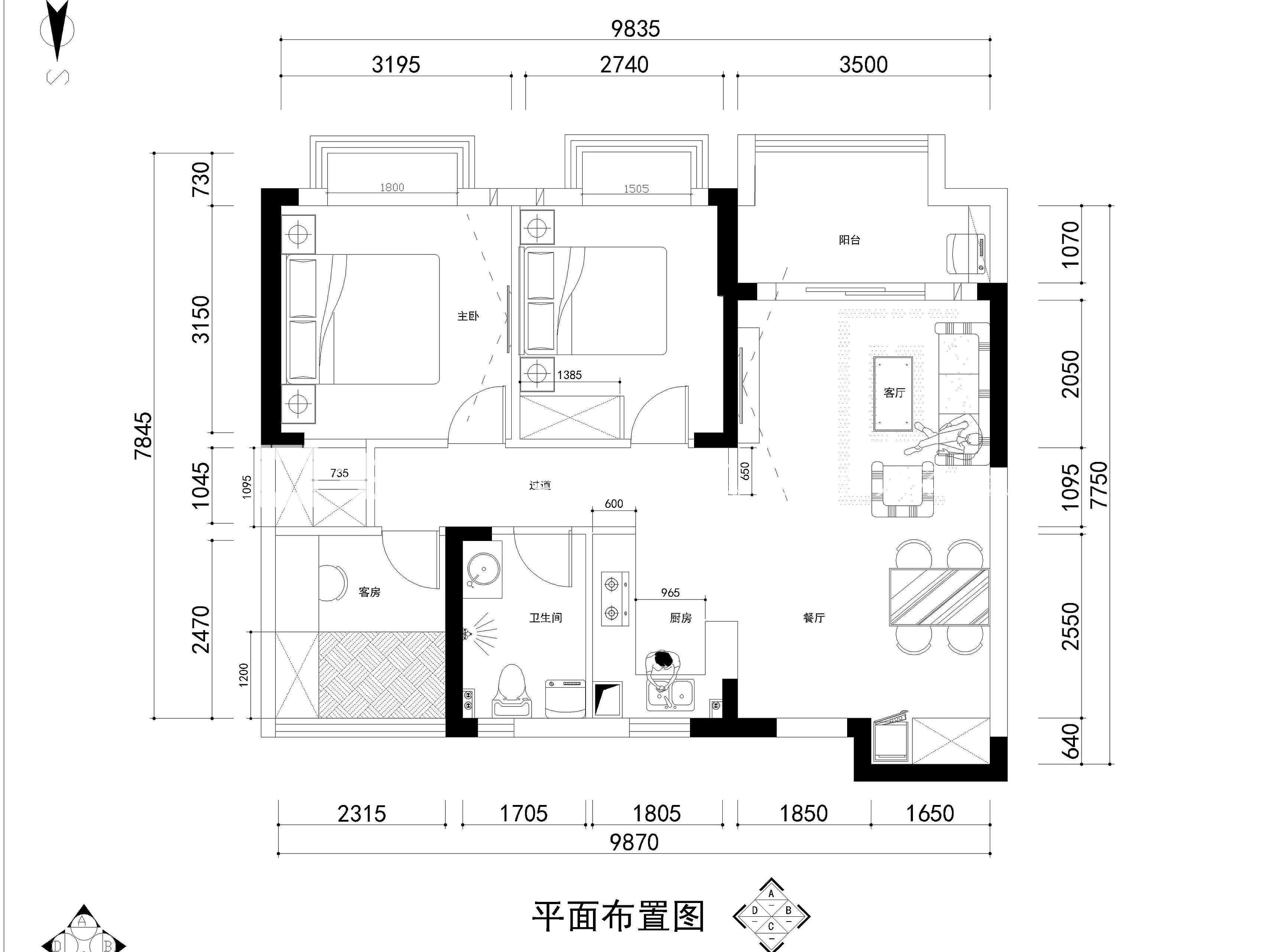 户型图北欧风格