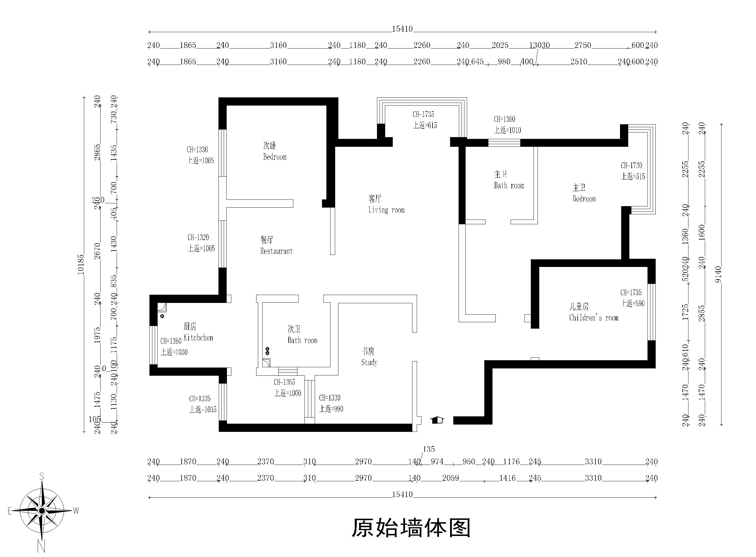户型图远洋红熙郡装修效果图,欧式风格装修案例效果图,天津生活家装饰装修案例效果图