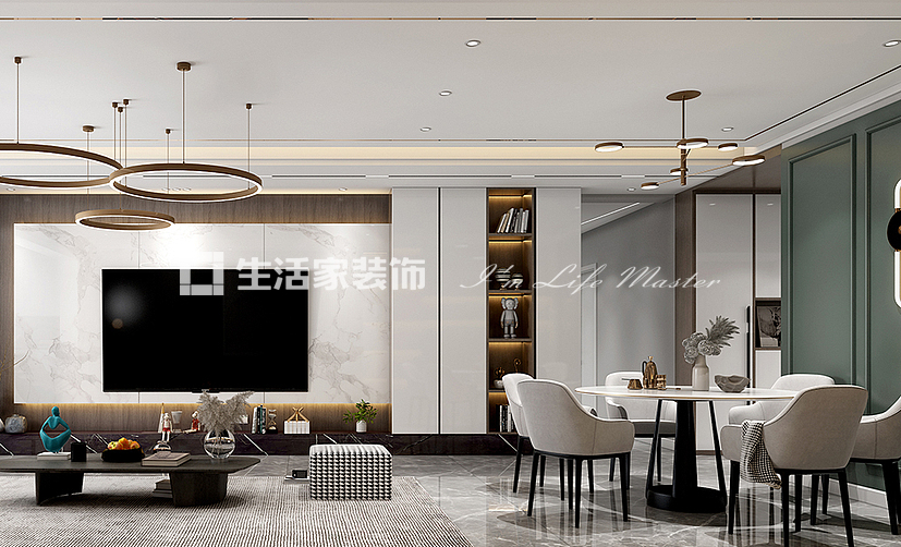 银海元隆熙府-138㎡-现代轻奢风格