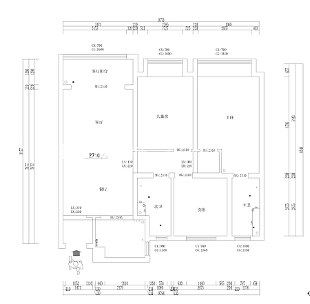 户型图生活家装饰，现代简约