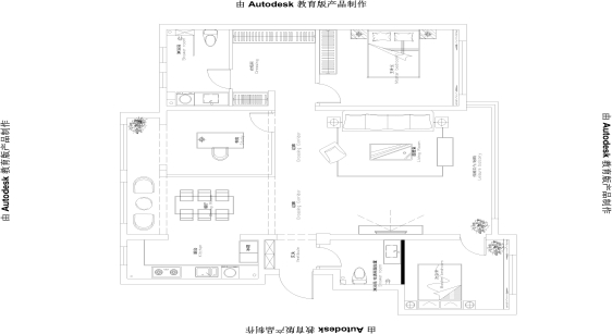 户型图新中式风格