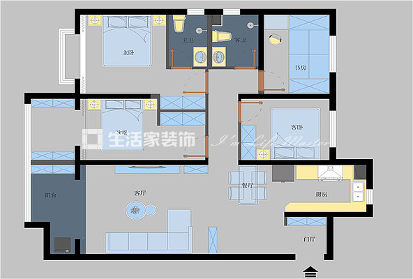 户型图现代轻奢