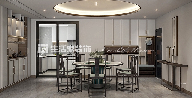 储物柜都市国际-150㎡-现代中式风格