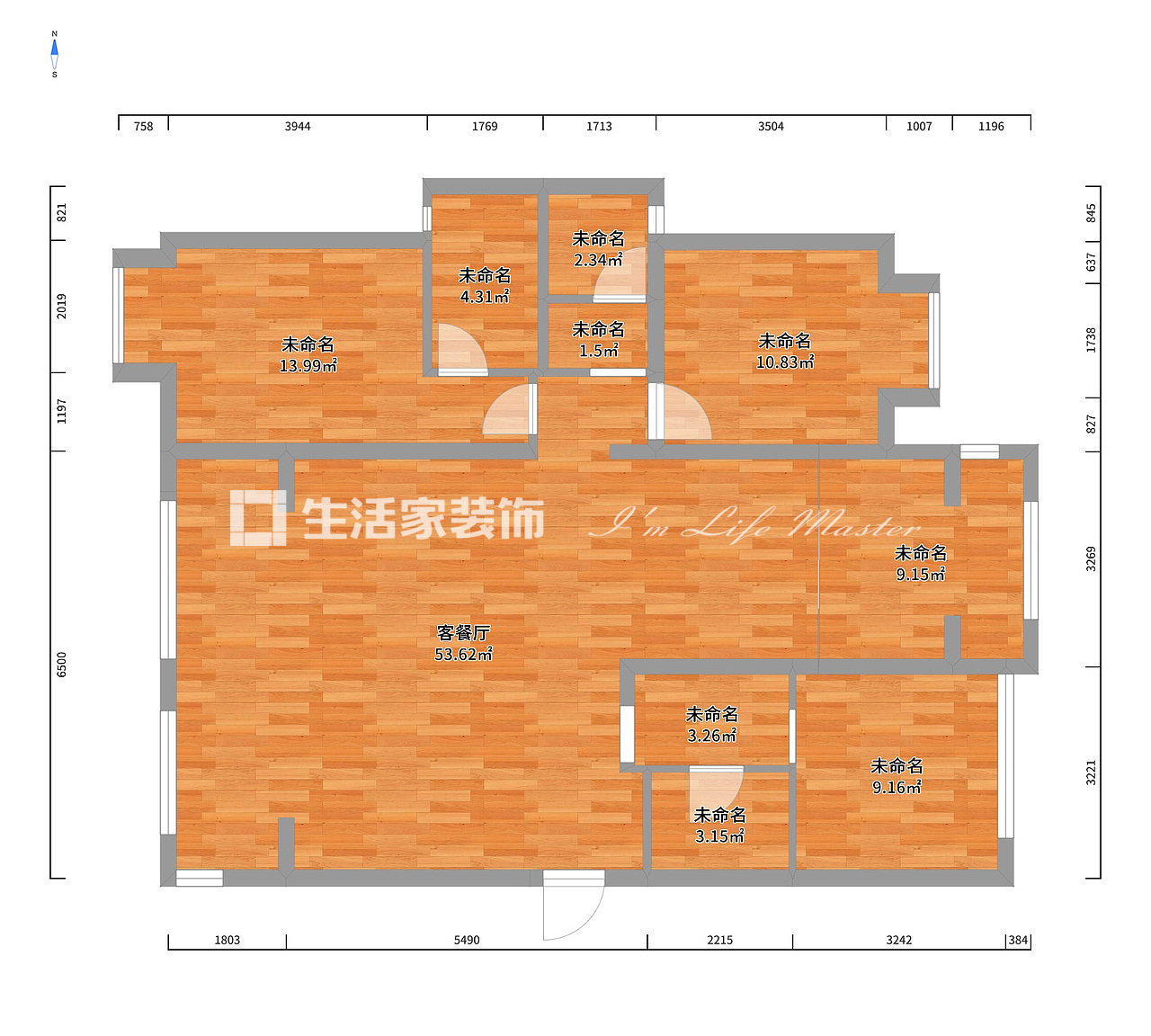 户型图现代轻奢