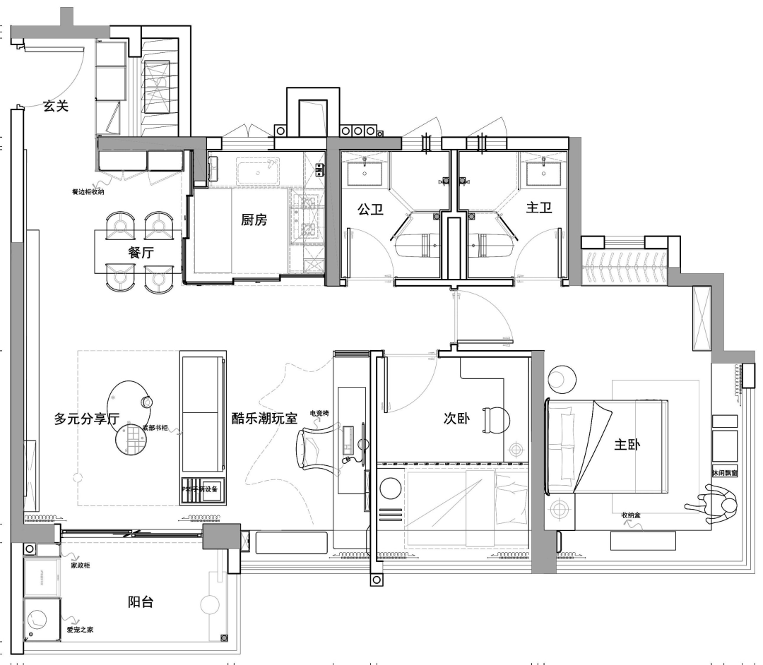 户型图现代轻奢