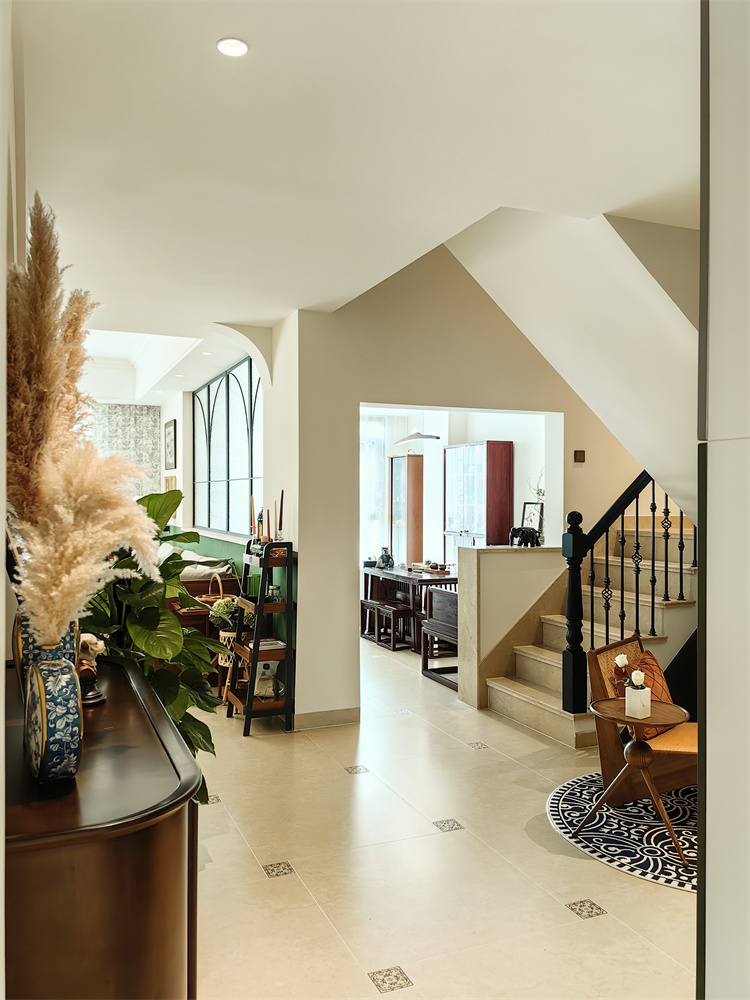 楼梯水岸晴沙 170㎡  美式复古风 生活家装饰