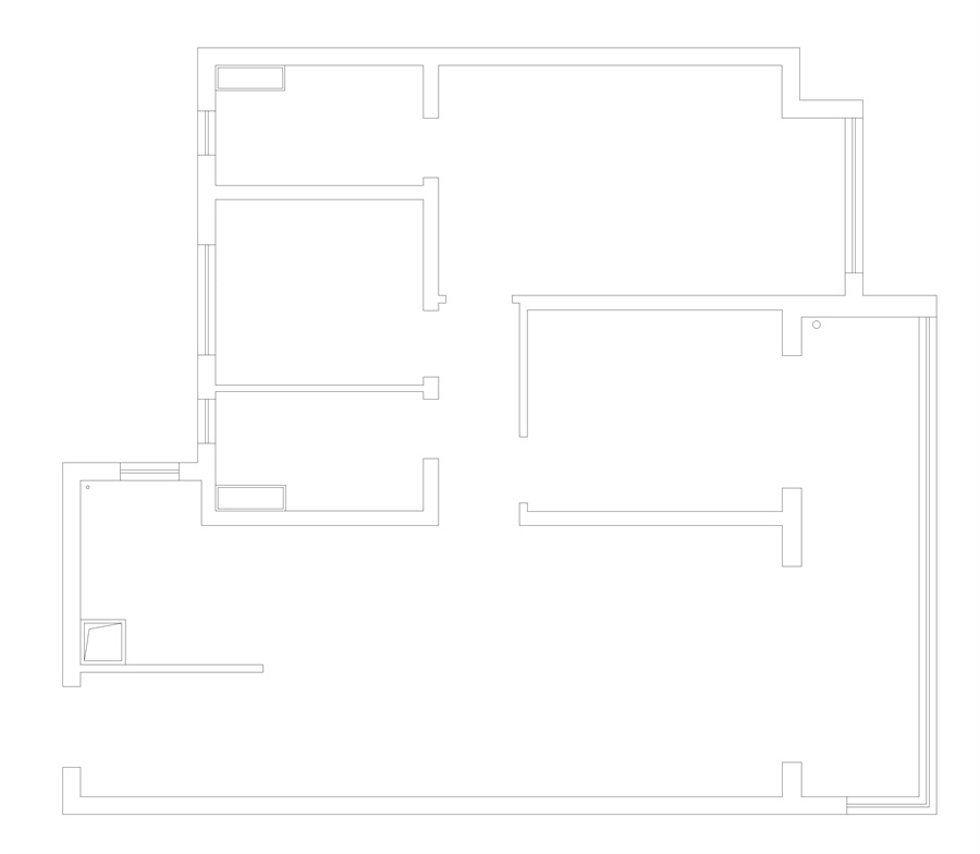 户型图西派城樾 114㎡ 现代原木风
