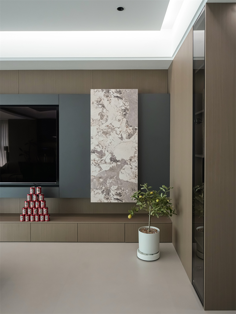 电视墙邦泰臻境 143㎡ 意式极简