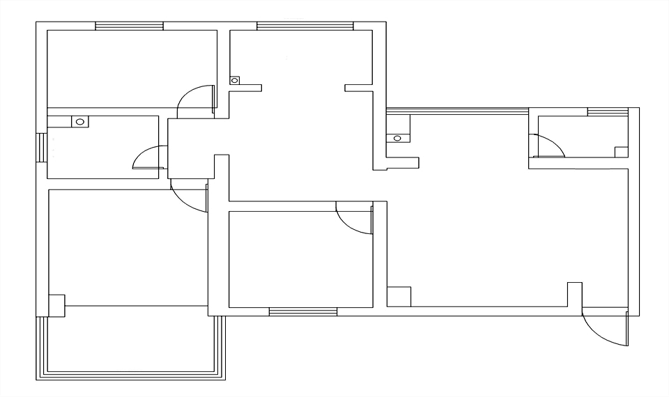 户型图金牛小区 120㎡ 新中式