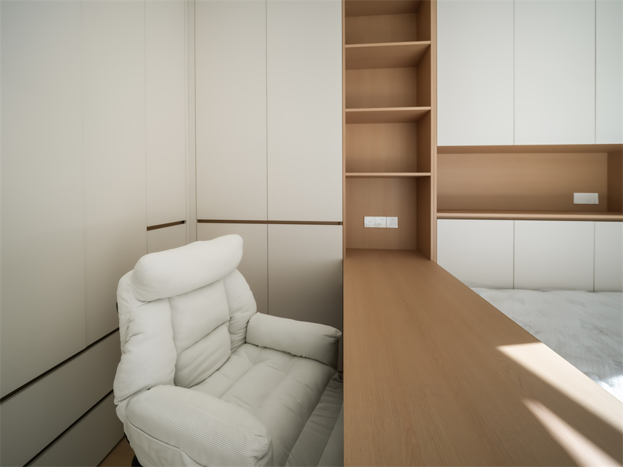 储物柜长水航城 105㎡ 原木奶油风