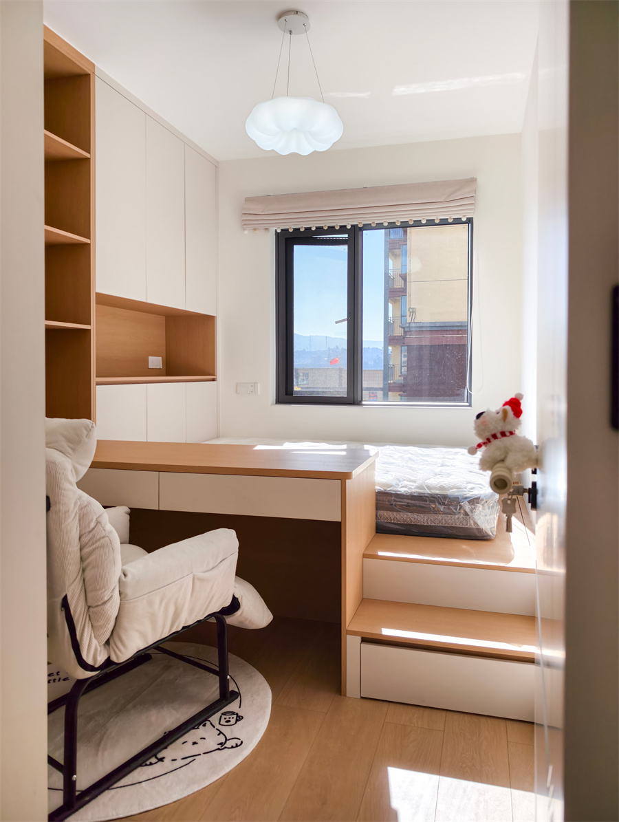 榻榻米长水航城 105㎡ 原木奶油风