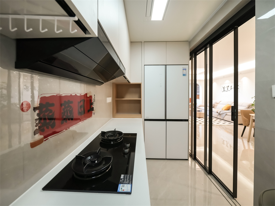 储物柜长水航城 105㎡ 原木奶油风