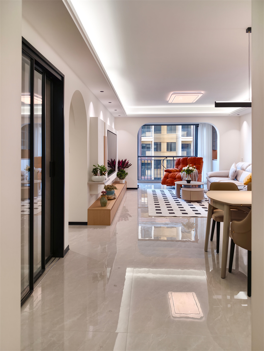 储物柜长水航城 105㎡ 原木奶油风