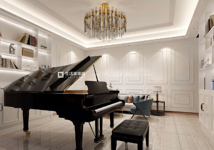 放钢琴的客厅装修风格