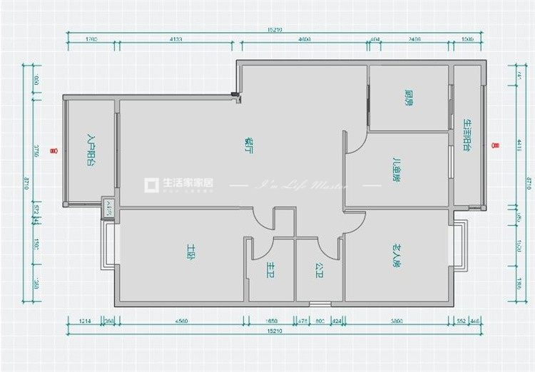 混搭户型图装修效果图