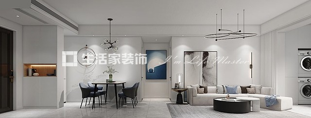 吊顶招商雍景湾72m² 现代简约风格装修案例