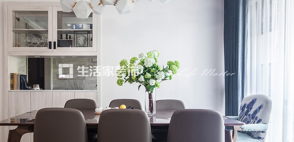 储物柜美的西径晓风106㎡北欧风格装修案例