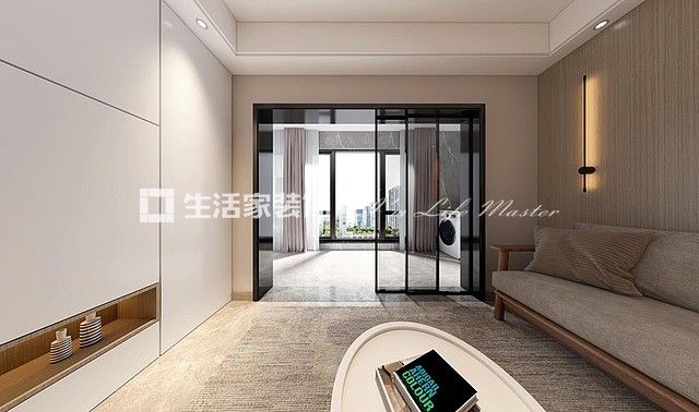 榻榻米鲁能公馆96m²现代简约风格装修案例