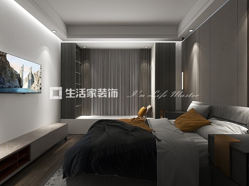 飘窗明熙府120㎡现代轻奢装修案例
