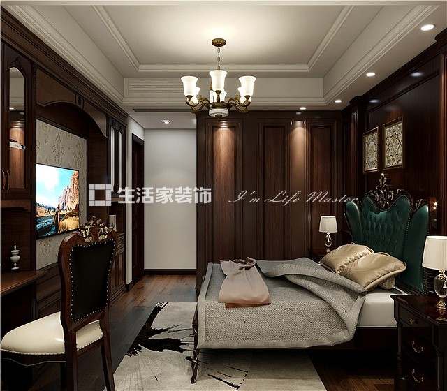 吊顶复古，美式