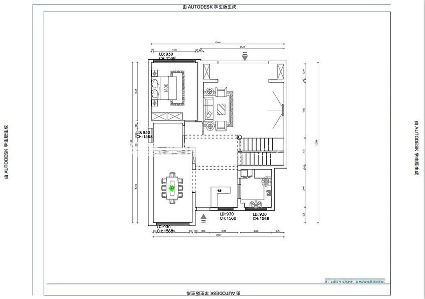 户型图中南瑞马樾府  220m²  新中式风格