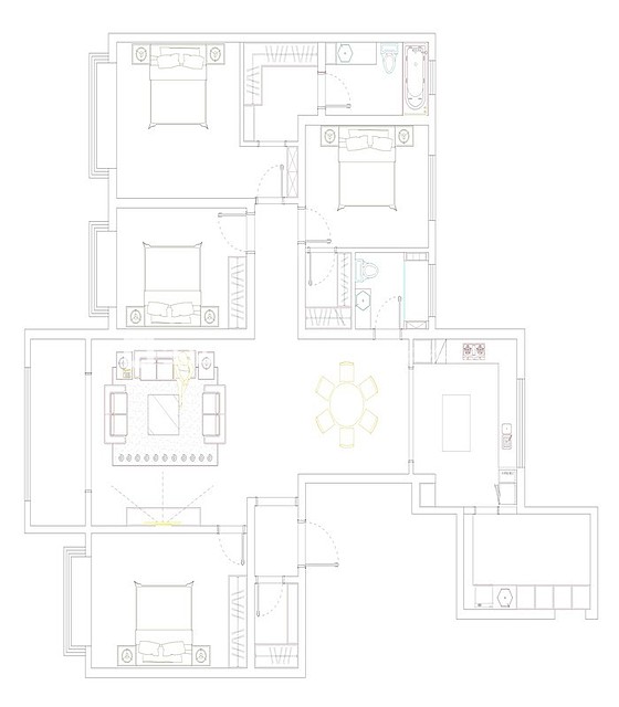 户型图现代轻奢