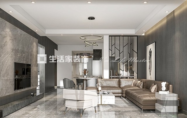 电视墙贵阳龙湾国际-188㎡-现代风格
