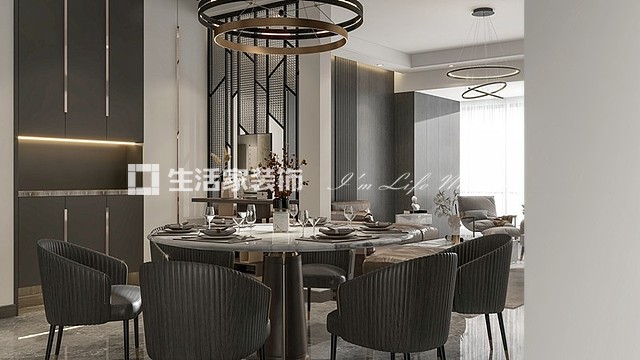 吊顶贵阳龙湾国际-188㎡-现代风格