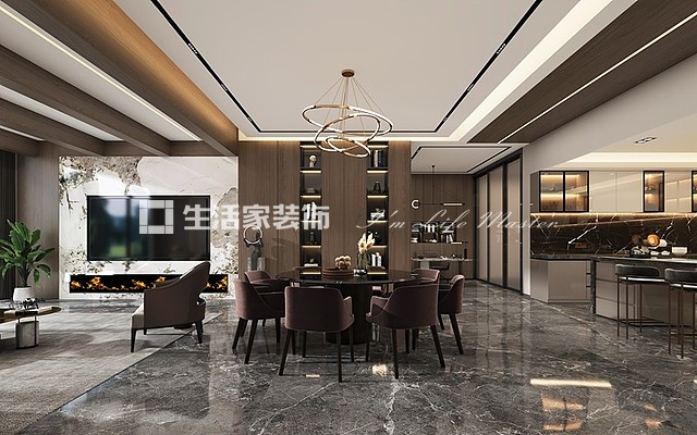 储物柜贵阳龙城府-190㎡-现代轻奢风格
