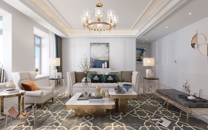 港东名轩140平米现代轻奢