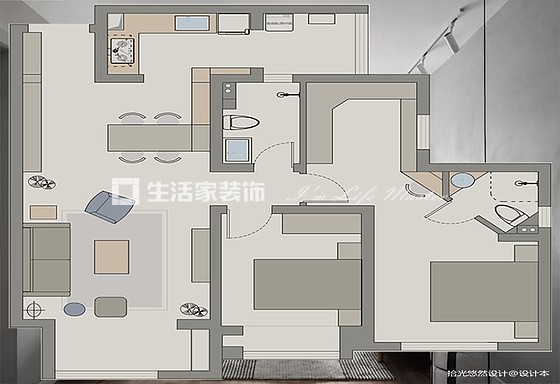 电视墙万科·朗润园 +104m²+后现代