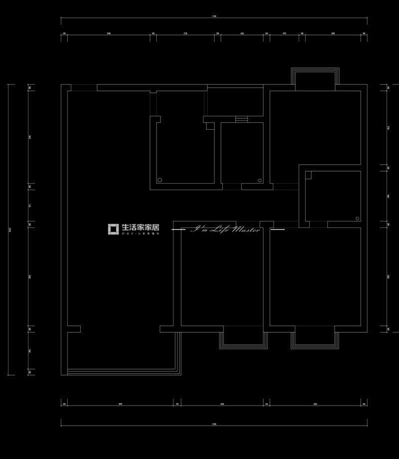 轻奢户型图装修效果图