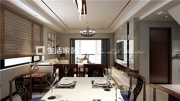储物柜白麓城 140㎡ 新中式 生活家家居